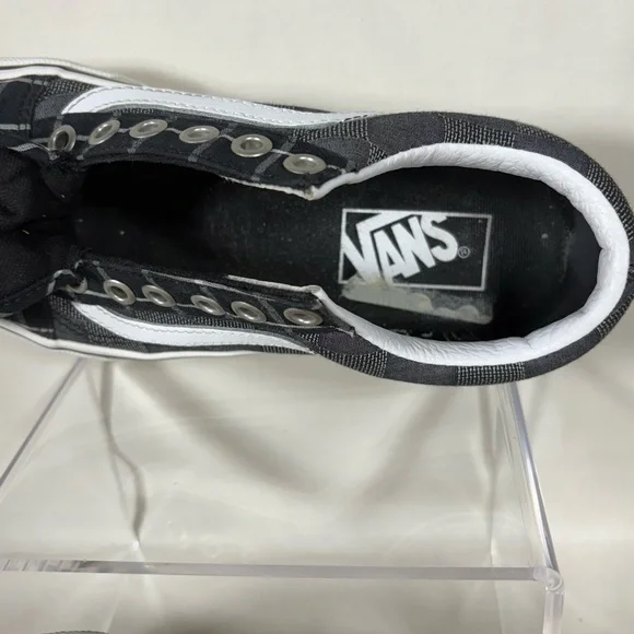 VANS Old Skool Patchwork Black/White Platform Sneakers Size 5.5 W's/4.0 M's - Picture 7 of 10